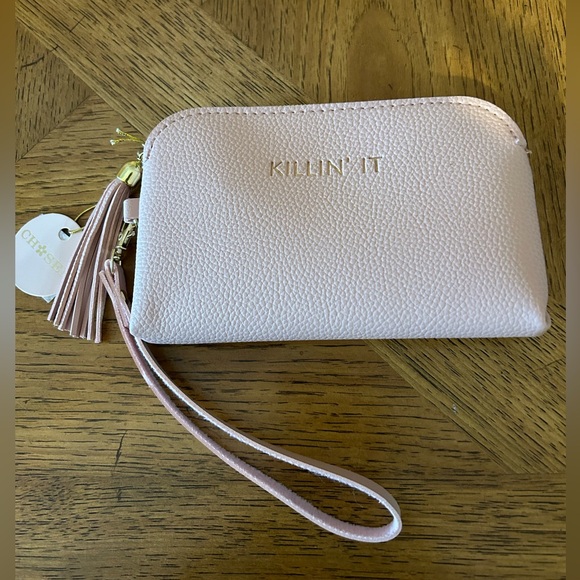 Chosen NWT pink wristlet with tassel - Picture 1 of 6